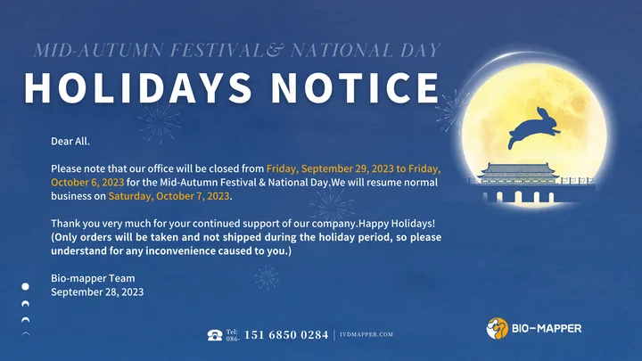 Mid-Autumn Festival and National Day holiday notice